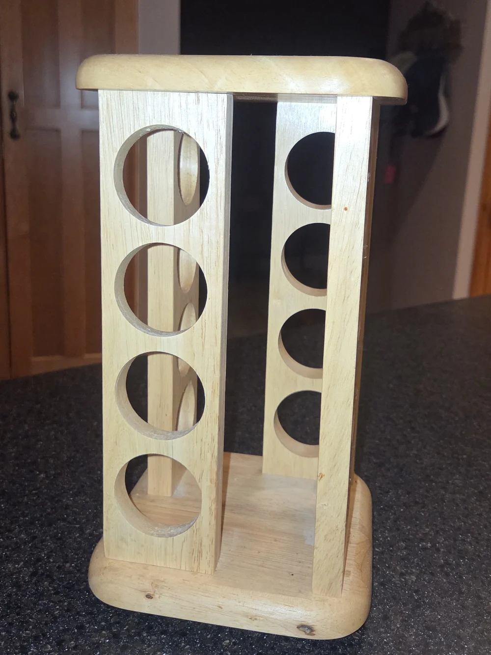 Wooden Vertical Rotating Spice Rack